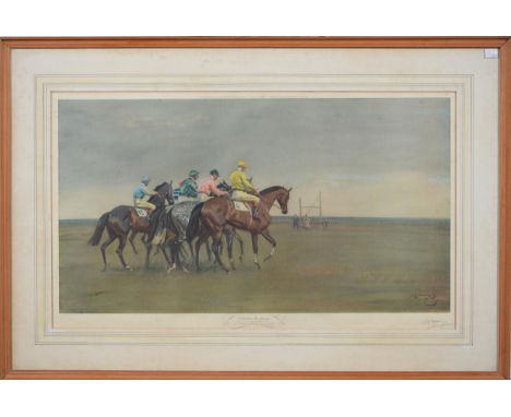 Sir Alfred James Munnings KCVO Kt, PRA, RI (1878-1959) - October Meeting, signed in pencil by the artist, London: Published i