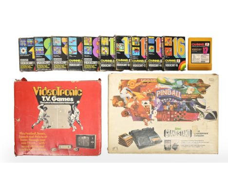 Miscellaneous video games, c.1970s,&nbsp;a Videotronic TV Games games console (boxed) and a Adman Grandstand Video Entertainm