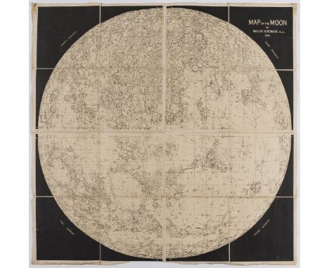 NO RESERVE Celestial.- Goodacre (Walter) Map of the Moon, reduced map based on Goodacre's  77" diameter manuscript map of the