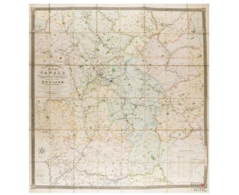 England.- Bradshaw (George) Bradshaw's Map of Canals, Navigable Rivers, Rail Road &amp;c. in the Midland Counties of England 