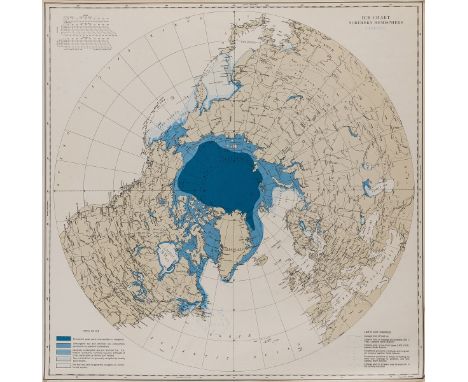 Polar.- Atlas.- Hydrographic Office, U.S. Navy. Ice Atlas of the Northern Hemisphere, first edition, 'Index Chart' as front p