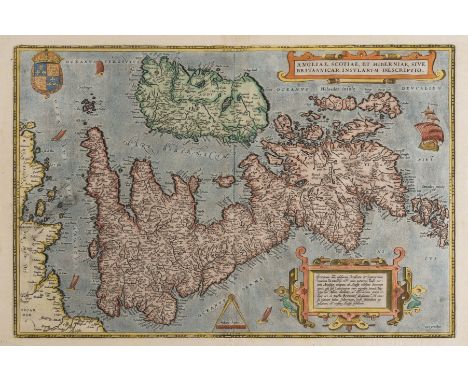 British Isles.- Ortelius (Abraham) Angliae, Scotiae, et Hiberniae, sive Britannicar Insularum Descriptio, Ortelius' earliest 