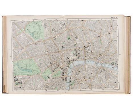 London.- Bacon (George W., publisher) Bacon's New Large Scale Atlas of London and Suburbs with Supplementary Maps, Letterpres