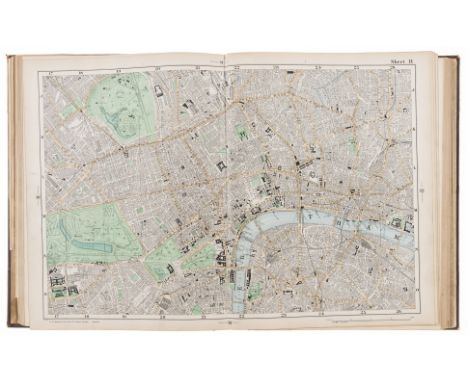 London.- Bacon (George W., publisher) Bacon's New Large Scale Atlas of London and Suburbs with Supplementary Maps, Letterpres