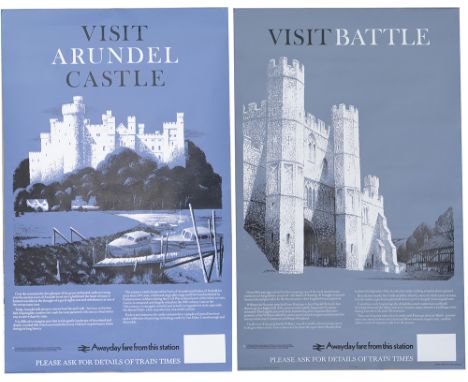 BR(S) posters x2; VISIT BATTLE and VISIT ARUNDEL by R. Lander. Double Royal 25in x 40in issued in 1978. Both are in excellent