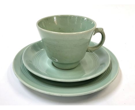 A Wood's Ware light green Beryl part dinner and part coffee set. (42)