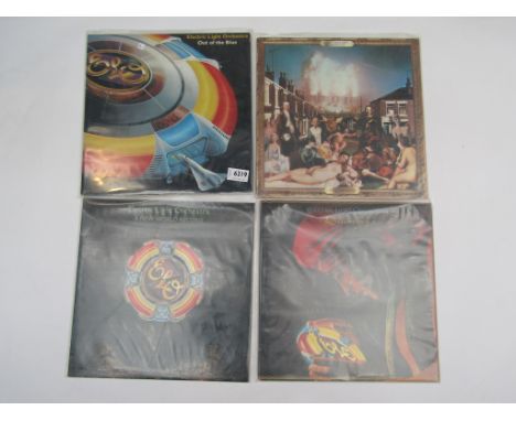 ELECTRIC LIGHT ORCHESTRA: Four LPs including 'Out of The Blue' US pressing with poster, souvenir insert (media and sleeves ge