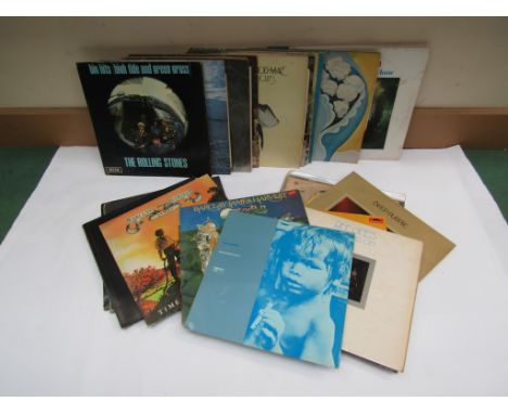 A collection of mixed LP's including The Rolling Stones, The Who, Fleetwood Mac, Derek &amp; The Dominoes, Bob Dylan, Deep Pu