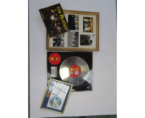 THE BEATLES: A framed 'Beatles 1' CD/LP presentation, limited edition Pic-A-Disc ltd 'Revolver' CD presentation, framed and g