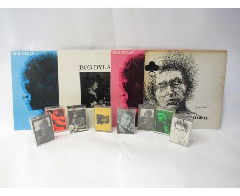 BOB DYLAN: Four unofficial release LP's including 'The San Francisco Press Conference 65' picture disc, 'Looking Back' (one d