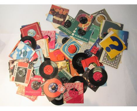 Assorted 7" singles including The Truth, The Kinks, The Who, Aretha Franklin, The Rolling Stones, The Beatles, John Lennon, S