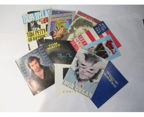 Eleven 1980's tour programmes including Bob Dylan, Fairport Convention (bearing signatures), Tom Waits, John Martyn, The Mood