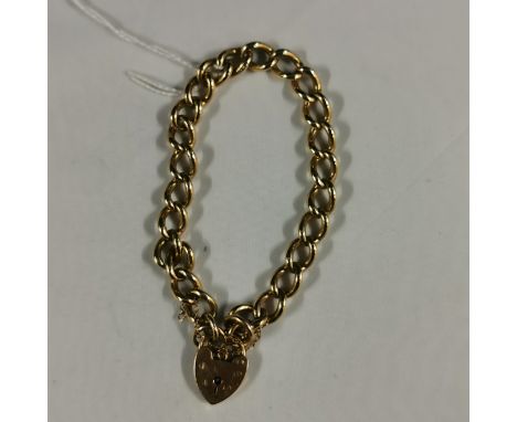 9CT GOLD GATE BRACELET