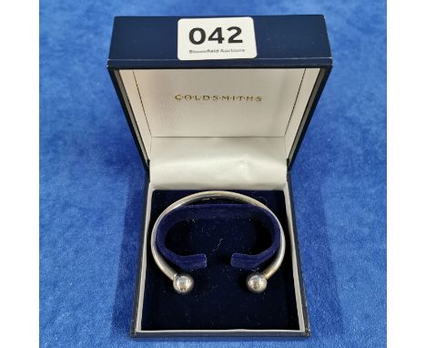 SILVER TORQUE BANGLE