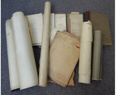 Paperwork, ephemera, maps and drawings relating to the North and South Shields Light Railway (Kearney Tube), to include 1939 