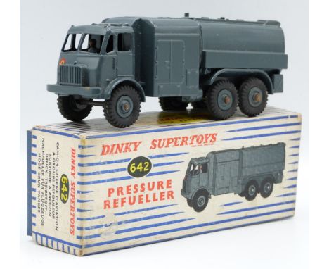Dinky Supertoys diecast model Pressure Refueller with RAF blue cab, chassis, tank and hubs, 642, in original box.&nbsp;
