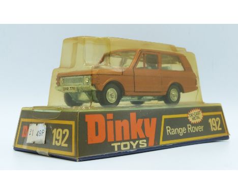 Dinky Toys diecast model Range Rover with bronze body, pale blue interior and silver hubs, 192, in original bubble packed box