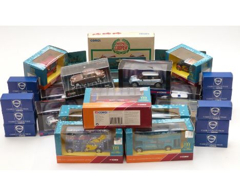 Twenty-nine Corgi diecast model vehicles including The XVII Commonwealth Games Manchester, nine Double nine, Legends of Speed