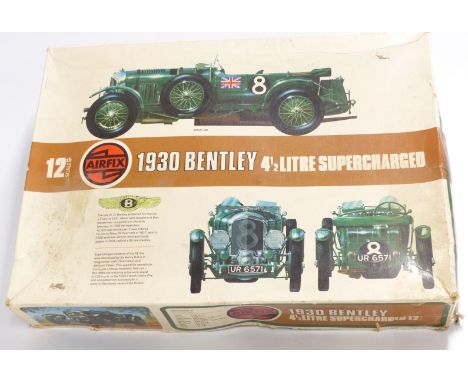 Airfix 1:12 scale 1930 4½ Litre Supercharged Bentley model kit, 2001, in original box.&nbsp;