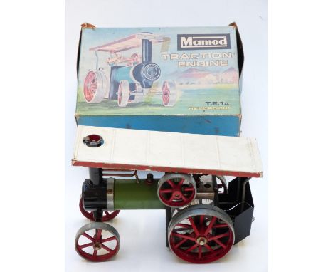 Mamod T.E.1.A live steam traction engine, in original box
