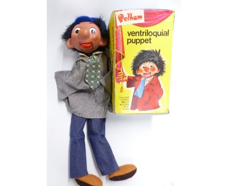 Pelham Ventriloquial Puppet V4 Boy, in original box.&nbsp;