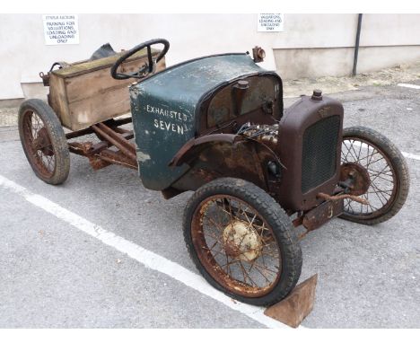 1927 Austin Seven Chummy project, most recently used as a farm vehicle by the addition of another chassis mounted upside down