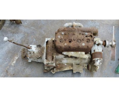 Austin Seven magneto ignition engine and three speed gearbox, complete with fan and dynamo, engine number 31802