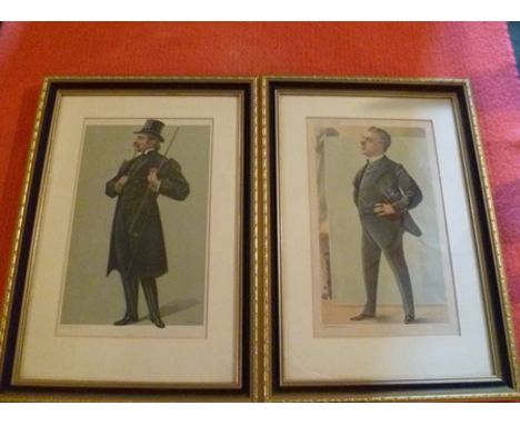 AFTER GUTH Lithograph by Vincent Brookes Day and Son, Vanity Fair print dated 1901, Cyrano, Gentleman in frock coat and top h