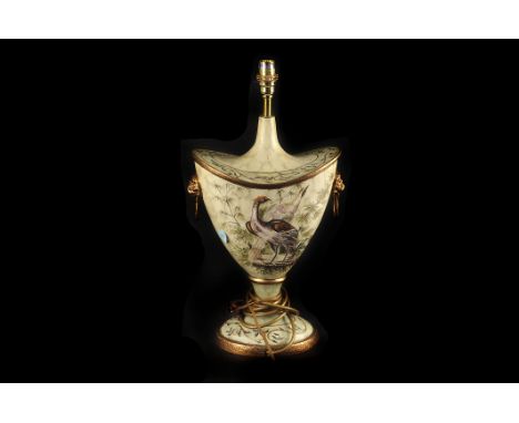 Six modern lamp bases,  various designs, with fittings, together with a gilt and hardstone lamp base, and one other (8)