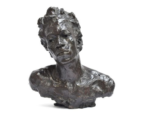 Guy Haddon-Grant (b.1986), portrait of Nino, bronze bust, 47cm high