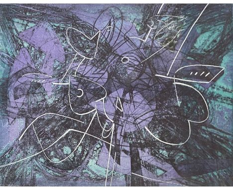 Stanley William Hayter CBE (1901-1988), 'Witches Sabbath', engraving, etching, scorper, and soft-ground etching, signed and d