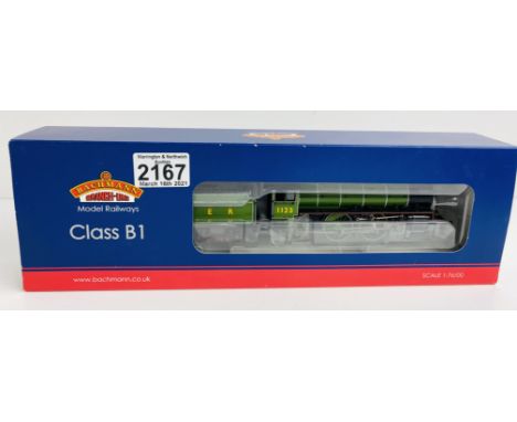 Bachmann 31-715 Class B1 1123 LNER Green Loco with Instructions, Boxed Lacking detail pack &amp; inner plastic sleeve - P&amp