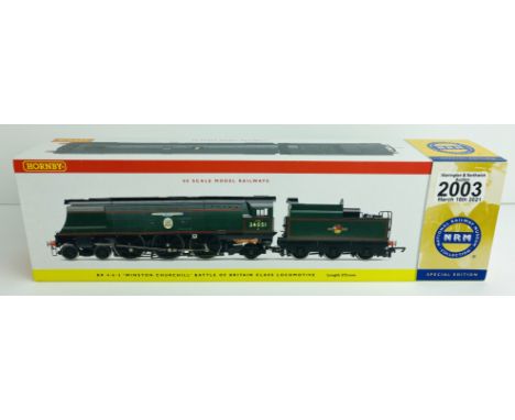 Hornby R2385 'Winston Churchill' NRM Loco with Detail Pack, Instructions, Boxed - P&amp;P Group 1 (£14+VAT for the first lot 