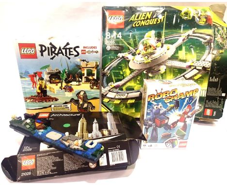Four Lego sets, some part built, contents unchecked. P&amp;P Group 2 (£18+VAT for the first lot and £3+VAT for subsequent lot