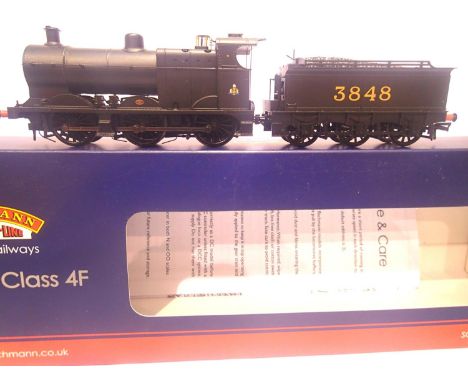 Bachmann 31-883 Class 4F 3848 Midland Railway black in very near mint condition. P&amp;P Group 1 (£14+VAT for the first lot a