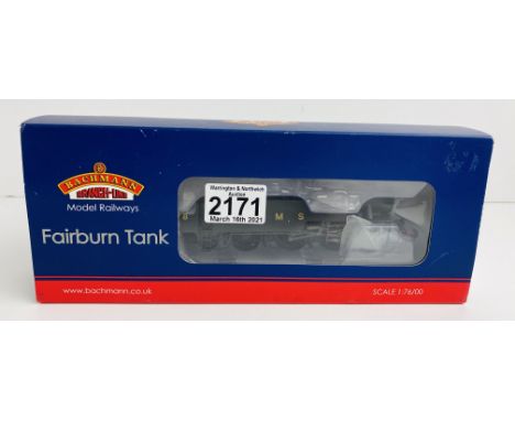Bachmann 32-880 Fairburn 2-6-4 Tank Loco 2278 LMS Black Weathered with Detail Pack, Instructions, Boxed - P&amp;P Group 1 (£1