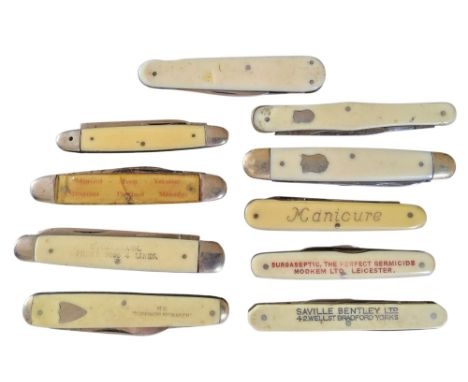 Pocket knife and advertising interest - a Harrison Brothers &amp; Howson two blade pocket knife, branded Surgaseptic The Perf