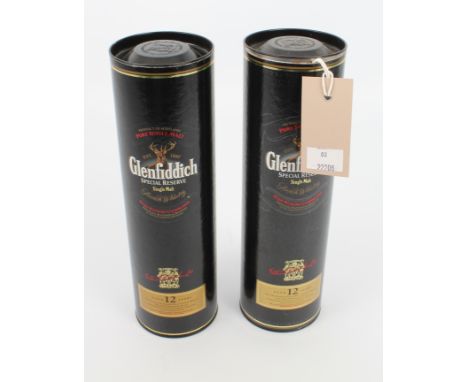 Two half bottles of Glenfiddich Special Reserve Single Malt Scotch Whisky - Aged 12 years, 35cl, in original card tubes.