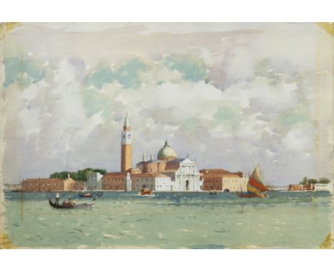 Norman Wilkinson, CBE (British, 1878-1971) 'St Angelo, Venice' (titled verso) watercolour, signed, painted frame, another wat