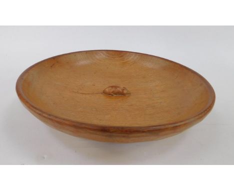 A Robert Thompson Mouseman oak fruit bowl, 29cm diameter.