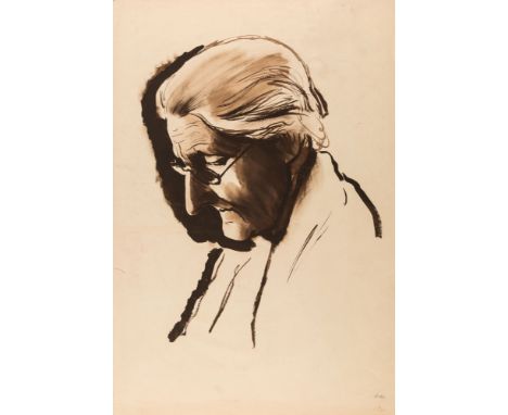 NIKOLAI STEPANOVICH TROSHIN (RUSSIAN 1897-1990)Portrait of a Woman, 1931gouache on paper64 x 44 cm (25 1/4 x 17 3/8 in.)signe