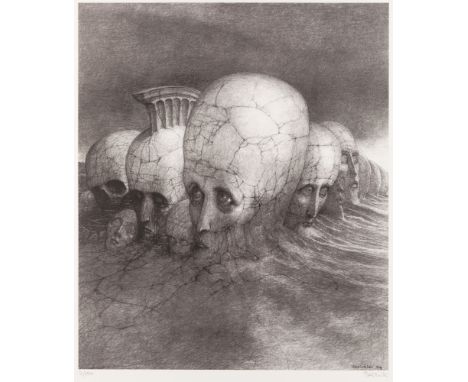 ZDZISLAW BEKSINSKI (POLISH 1929-2005)Untitled, giclee print on paperplate: 59 x 50 cm (23 1/4 x 19 1/4 in.)signed lower right