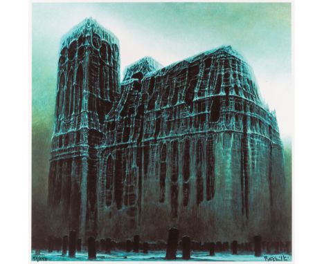ZDZISLAW BEKSINSKI (POLISH 1929-2005)Cathedral, giclee print on paperplate: 50.5 x 51 cm (19 7/8 x 20 in.)signed lower right,