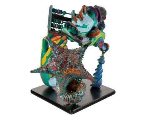 NANCY GRAVES (AMERICAN 1939-1995)Specific Mystery of Sleep, 1989bronze, polychrome patina and baked enamel; accompanied by a 