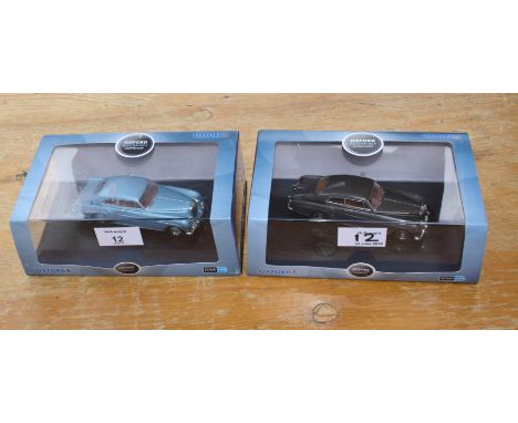 A Bentley S Series Continental Fastback, two original and boxed 1: 43 scale models by The Oxford Automobile Company, one bein