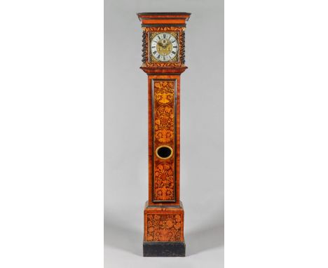 A fine William III walnut and foliate marquetry longcase clockBy John Williamson, Leeds, circa 1700The case with a rectangula