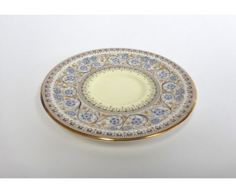 A Royal Worcester twelve piece tea service, decorated in the 'Lady Evelyn' pattern, comprising; a teapot and cover, a water p