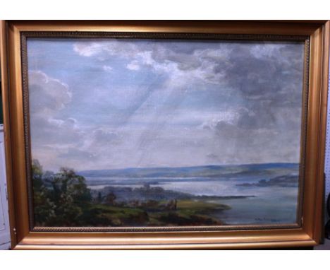 Arthur A. Friedenson (1872 - 1955), Poole Harbour, oil on canvas, signed, 41cm x 59cm. DDS