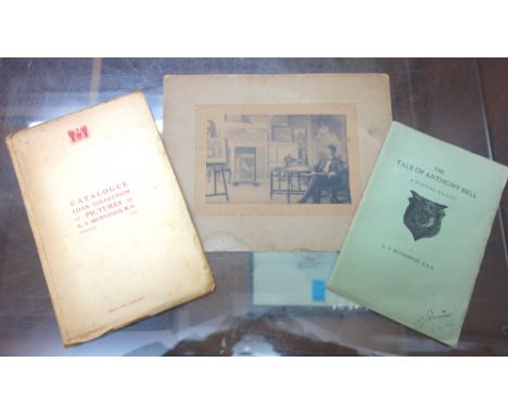 MUNNINGS (A.J.)  The Tale of Anthony Bell: a hunting ballad. pictorial wrappers, slim 8vo. published privately, (1921).  *  s