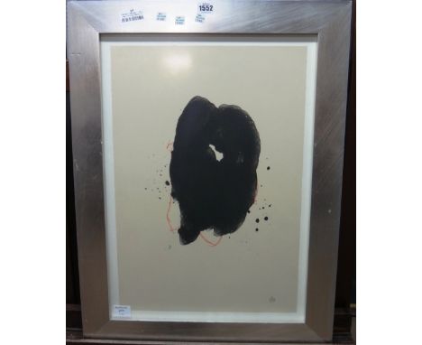 Robert Motherwell (1915-1991), Mirror I, lithograph, 1989, signed with initials and numbered 1/25, 56cm x 38cm. DDS